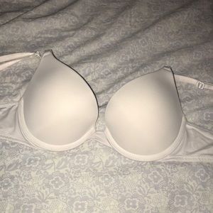 White PINK bra